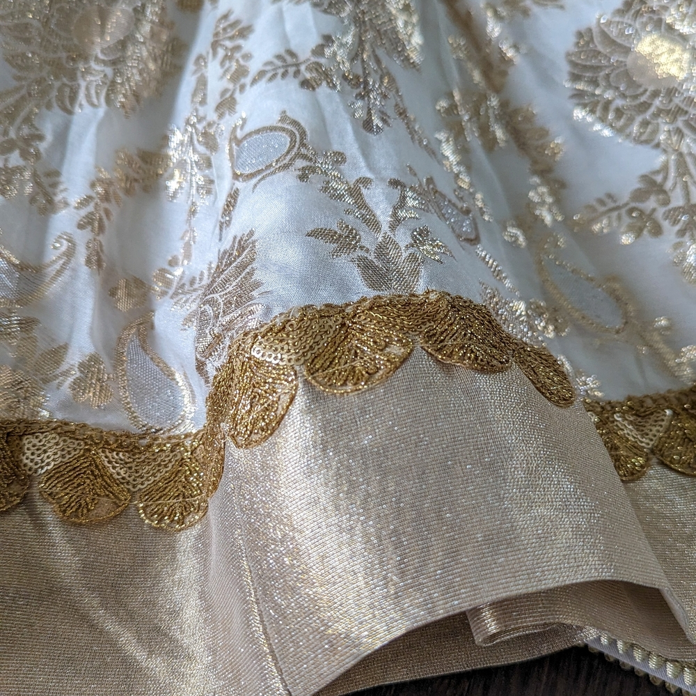 Kids Girls 3-Piece Stitched Pakistani Sharara Style Outfit, 6-8 Years - Picture 5 of 13